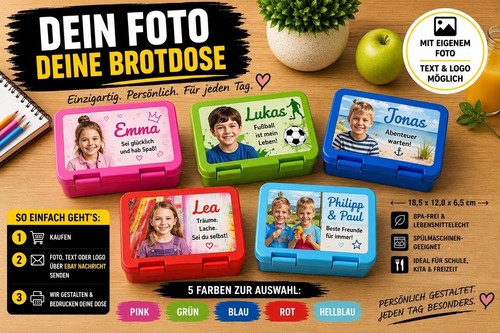 Brotdose mit foto - mit,