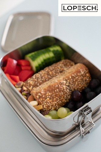 Lopesch edelstahl lunchbox - edelstahl,