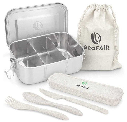 Edelstahl brotdose ecofair - brotdose,