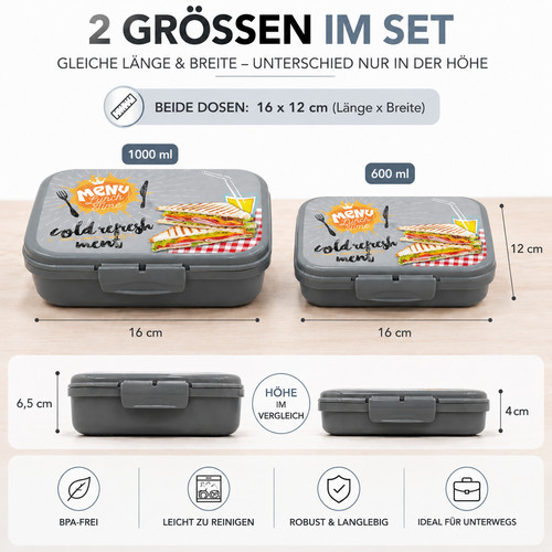 Brotdose lunchbox 2er set - brotdose,